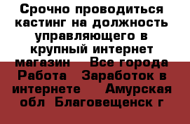 Срочно проводиться кастинг на должность управляющего в крупный интернет-магазин. - Все города Работа » Заработок в интернете   . Амурская обл.,Благовещенск г.